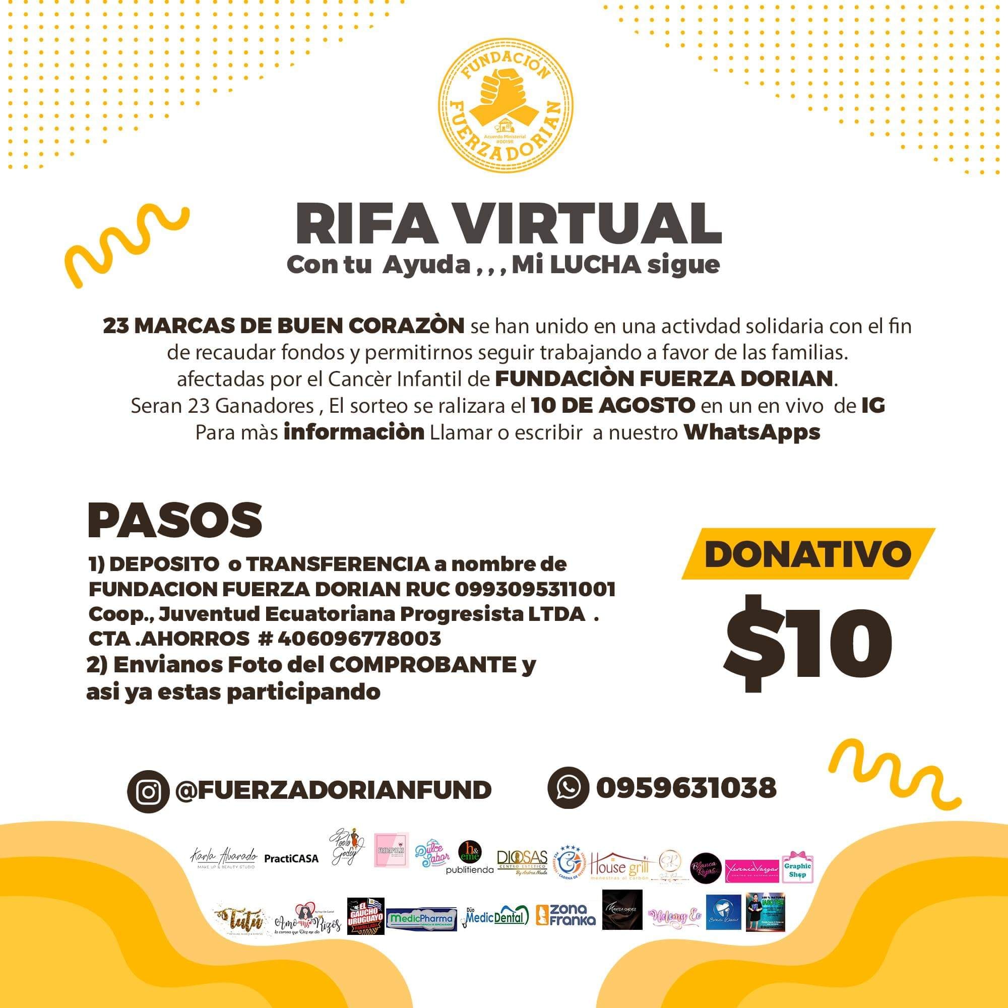 Premios Rifa Una rifa virtual para darles otra oportunidad