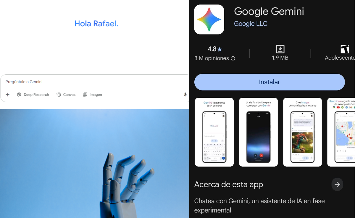Google renueva Gemini: nueva interfaz y botones clave para usar la IA